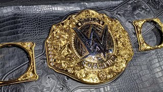 new 2023 shop wwe world heavyweight replica belt whats behind the plates [upl. by Anabal]