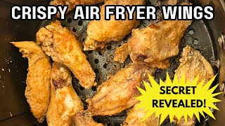 Air Fryer Crispy Chicken Wings Recipe  Secret to Truly Crispy amp Healthy Wings 🍗🔥 [upl. by Arten]