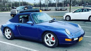 1997 Porsche 993 C2 cab cold start [upl. by Nnoved]