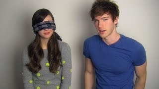 Blindfolded Touching Challenge with Tiffany Alvord [upl. by Sanfo58]