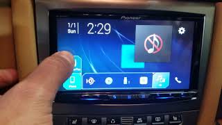 Pioneer AVHW4400NEX wireless CarPlay amp Android Auto Wifi mirroring [upl. by Eadwine]