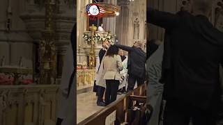 ProPalestine Protesters Disrupt Easter Vigil Mass at St Patricks Cathedral [upl. by Kellen403]