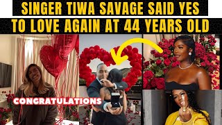 Tiwa Savage Finds Love Again at 44 Years Old 💍❤️  She Said Yes 💞💐  Congratulations 🎉👏 tiwasavage [upl. by Drucilla]