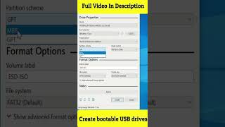 bootable pendrive kaise banaye windows10 windows11 shorts [upl. by Arluene]