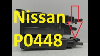 Causes and Fixes Nissan P0448 Code Evaporative Emission Control System Vent Control Circuit Shorted [upl. by Odrareve]