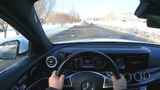 2016 MercedesBenz E200 W213 POV TEST DRIVE [upl. by Nairdad52]