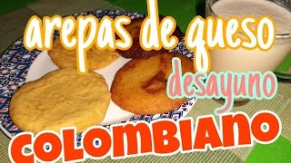 DESAYUNO COLOMBIANO RECETA DE AREPAS DE QUESO arepasdequeso colcafe airfryer [upl. by Rehpotirhc]