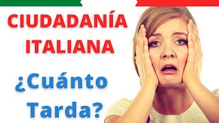 ¿Cuánto tiempo se tarda en obtener la ciudadanía italiana 2024 [upl. by Ahsiaa]