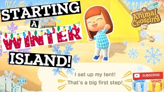 Animal Crossing New Horizons ACNH Starting a Winter Island [upl. by Ruenhs69]