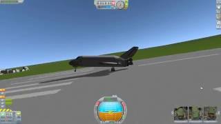 KSP RSS Realistic Space shuttle landing [upl. by Adnaluoy]