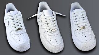 3 Cool Ways How To Lace Nike Air Force 1 Nike Air Force 1 Lacing [upl. by Pius750]