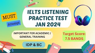 ielts listening practice test 2024 with answers  19 jan 2024 [upl. by Ennaus]