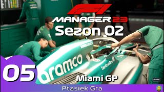 F1 Manager 2023  S02E05  Pechowy wyścig Leclerca  GP Miami [upl. by Dillie]