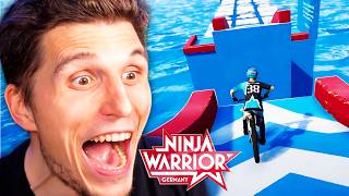 NINJA WARRIOR GERMANY 80 beim FAHRRAD SIMULATOR [upl. by Stila310]