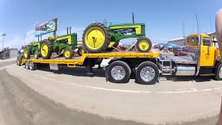 GMC DETROIT DIESEL 950 FAT CAB DYKSTRA DAIRY TRUCK AT TULARE FARM SHOW [upl. by Nicram]