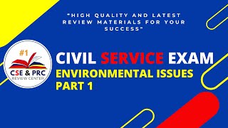 Civil Service Exam Drill for 2024 ENVIRONMENTAL ISSUES Part 1 [upl. by Fontes]