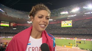 WCH 2015 Beijing  Blanka Vlasic CRO High Jump Final Silver [upl. by Soirtimid371]