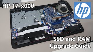 HP 17x000  SSD and DDR3 RAM Upgrade Guide [upl. by Dnivra]