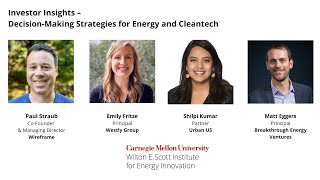 Investor Insights – DecisionMaking Strategies for Energy and Cleantech [upl. by Suzetta]