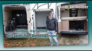 Fahrrad Transport mit bikeholder  Fahrräder im Anhänger Auto Van amp Wohnmobil transportieren [upl. by Dorelle]