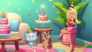 Living Room Birthday Fun  Cartoon Nursery Songs For Kids [upl. by Leohcin174]