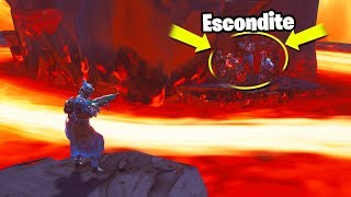 ESCONDITE en EL VOLCAN Por poco y no lo veo🤦‍♂️🌋  Fortnite El Escondite [upl. by Yong]