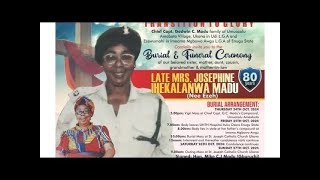 Burial Reception of Mrs Josephine Madu Gburuchis Mum burial at Comprehensive Secondary School U [upl. by Nelyak]