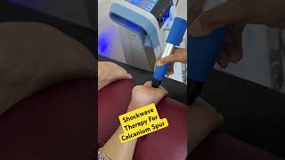 Shockwave TherapyShockwave Therapy For Calcanium SpurCalcanium spur treatmentDrAnup [upl. by Rask]