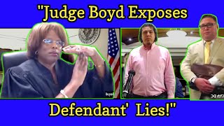 Judge boyd exposes defendant lies [upl. by Gilli]