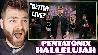 First Time Hearing PENTATONIX quotHallelujahquot  LIVE Christmas Special  REACTION [upl. by Erdnoed]