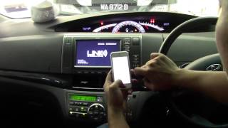 Toyota Estima  WIRELESS MirrorLink amp Fm Conversion [upl. by Nalim449]