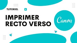 Comment imprimer en recto verso sur Canva [upl. by Ykceb]