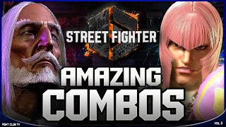 Amazing COMBOS • Vol 3 ➤ Street Fighter 6 4K [upl. by Aenit]