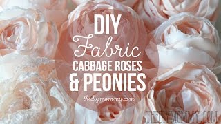 How to Make Realistic DIY Fabric Roses and Peony Flowers  The DIY Mommy [upl. by Mccully]