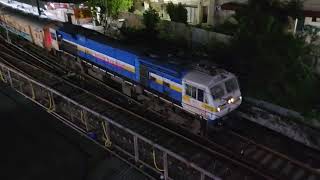 11139 Mumbai CSMT  Gadag  Hosapete Express departs from Pune with Kalyan WDP4D [upl. by Peppard582]