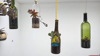 MACETEROS COLGANTES CON BOTELLAS RECICLADAS [upl. by Novart]