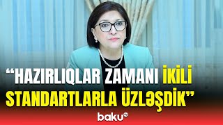 Sahibə Qafarovadan COP29da sərt mesajlar  Bəziləri unudurlar ki [upl. by Romaine]