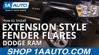 How to Install Extension Style Fender Flares 0209 Dodge [upl. by Austine]