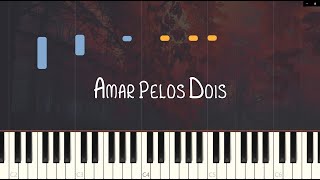 Amar Pelos Dois  Piano Accompaniment Tutorial Short Version [upl. by Nyleak]