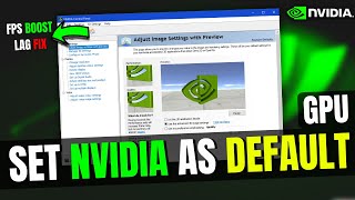 How to Set Nvidia as Default GPUGraphics Card on Windows 11 amp 10 Laptop  2024 [upl. by Ellerey]