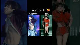 Who is your bias🥰 bts blackpink jungkook lisa liskook jen4tae [upl. by Jenks]