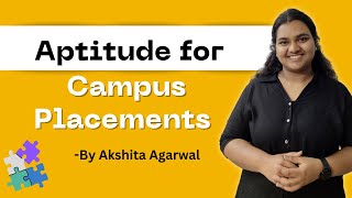 Aptitude Preparation for Placements 1 Introduction  Why Aptitude Is Important For Placement [upl. by Adamec689]