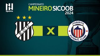 Campeonato Mineiro 2024 Democrata GV x Itabirito  1ª Rodada [upl. by Laurens565]