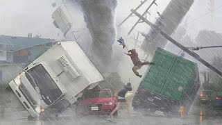 Scariest Storm Moments Ever Caught On Camera [upl. by Atsirhc]