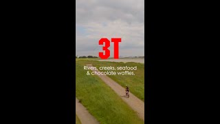 3T  Ultra Force gravel bike first ride  River creeks seafood amp chocolate waffles [upl. by Sacram]