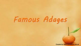 ♦●♦ Famous Adages  Laws  Principles ♦●♦ [upl. by Greeley465]