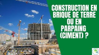 Immobilier Cameroun  Construction en brique de terre ou en parpaing [upl. by Attiuqram]