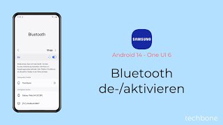 Bluetooth aktivieren oder deaktivieren  Samsung Android 14  One UI 6 [upl. by Ahsenre]