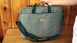 KALIDI 173 Inch Laptop Messenger Bag Review [upl. by Ahsinahs709]