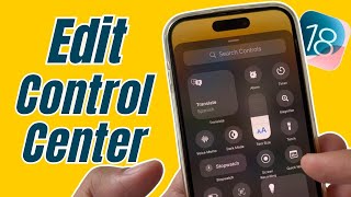 How to Add Controls to Control Center in iOS 18 on iPhone [upl. by Nnaeerb]